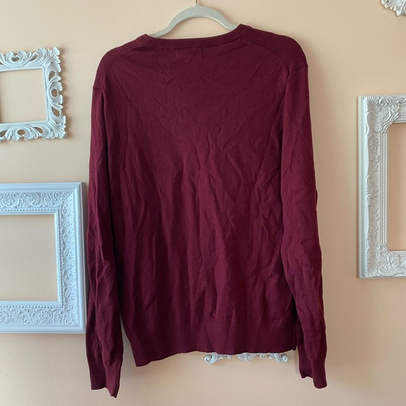 Banana Republic Men’s Sweater Burgundy Size Medium - Picture 4 of 6
